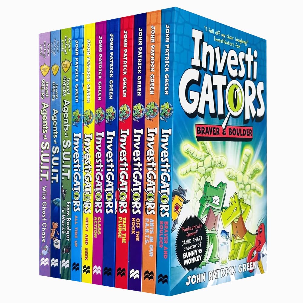 InvestiGators Series 11 Books Collection Set By John Patrick Green
